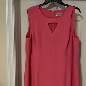 WORN ONCE Dress with keyhole front and zippered back